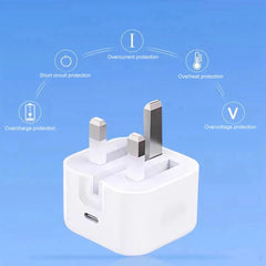 Charger With Phone Cable Mobile phone adapter 20W For iPhone 15 16  iPad 9 10 11 iPad Air 4 5  6  Type-C interface