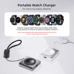 Bonola Magnetic Watch Wireless Charger Portable USB C Cable Fast Charging Dock Station For Samsung Galaxy Watch Ultra/7/6/5/4