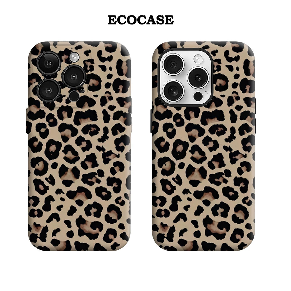 Leopard Print IPhone17 Must-Haves Phone Case for IPhone 17 16 15 14 13 12 11 Pro Max Plus Double-layer Back Cover