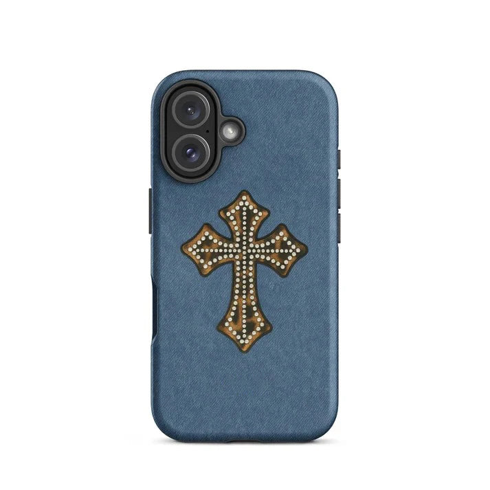 Luxury Cross Phone Case for iPhone 16 15 14 13 12 11 X XS XR XSMAX 7 8 Pro Max Plus Luxury Double-layer Back Cover