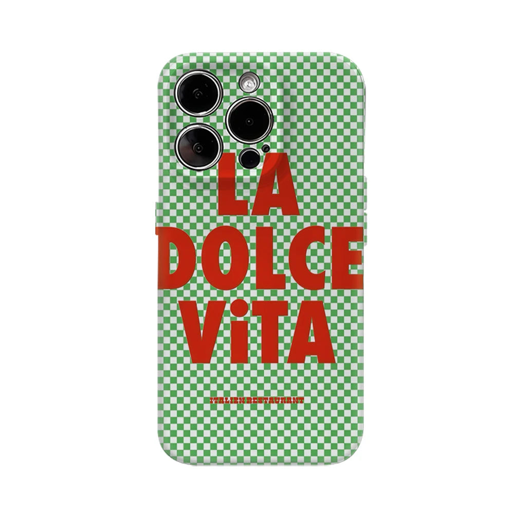 La Dolce Vita Italian IPhone17 Must-Haves Phone Case for IPhone 17 16 15 14 13 12 11 Pro Max Plus Double-layer Back Cover