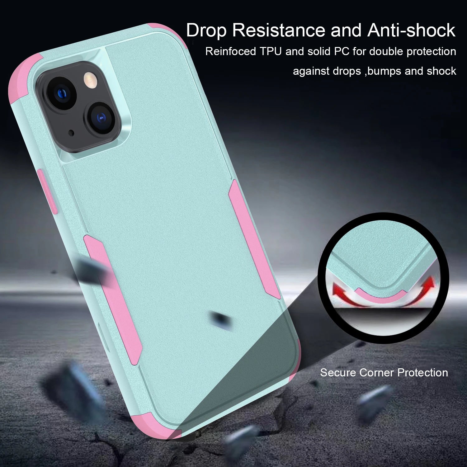 3 Layer Case for iPhone17 16 15 14 13 Pro Max Mini 12 11 7 8 Plus XS Max XR Luxury Armor Shockproof Soft Bumpers Hard Cover