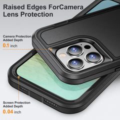 3 in 1 Defend Armor Shockproof Case For iPhone 11 12 13 14 15 Plus 16 17 Pro Max 7 8 SE 2022 Xs XR Plastic Frame TPU Back Cover