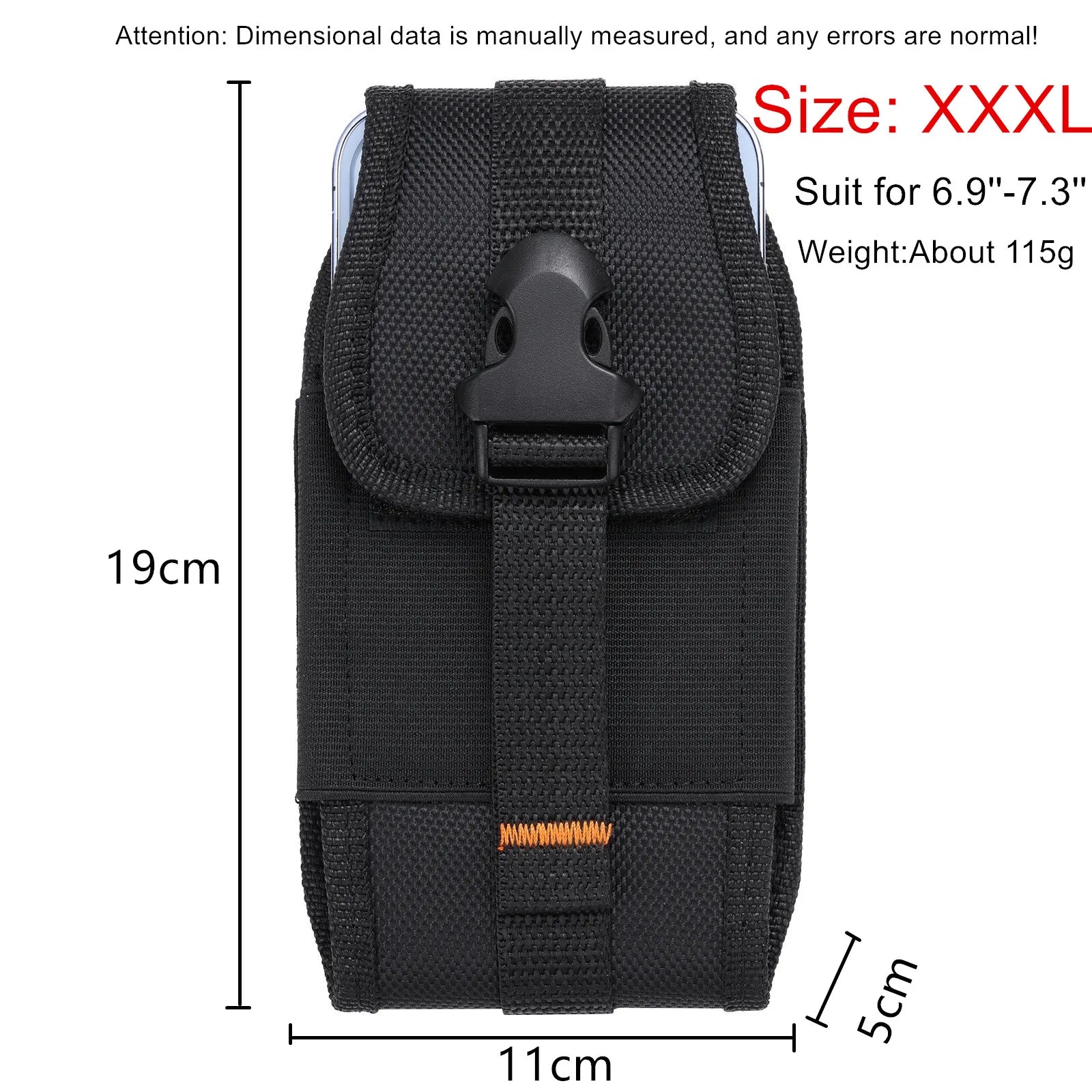 2025 Vertical and horizontal card insertion Oxford cloth nylon fabric belt waist bag suitable for iPhone 14 15 16 Pro Promax