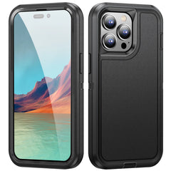 3 in 1 Defend Armor Shockproof Case For iPhone 11 12 13 14 15 Plus 16 17 Pro Max 7 8 SE 2022 Xs XR Plastic Frame TPU Back Cover