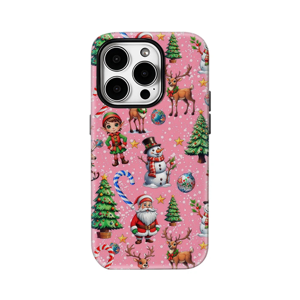 Festive Christmas IPhone17 Must-Haves Phone Case for IPhone 17 16 15 14 13 12 11 Pro Max Plus Double-layer Back Cover