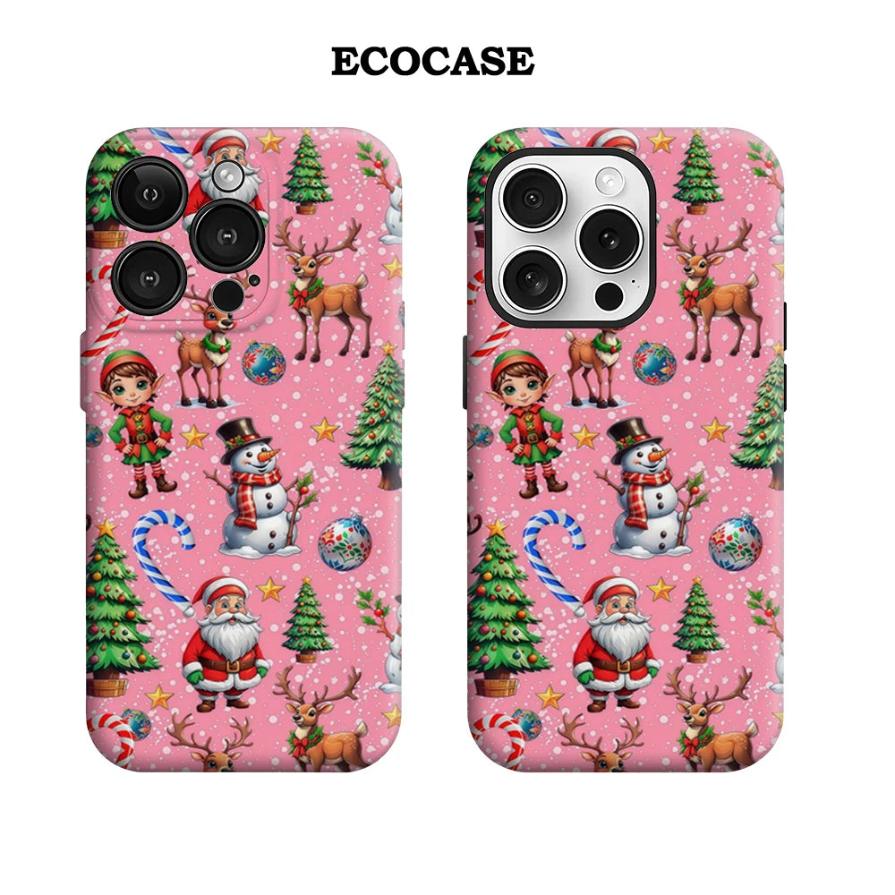 Festive Christmas IPhone17 Must-Haves Phone Case for IPhone 17 16 15 14 13 12 11 Pro Max Plus Double-layer Back Cover