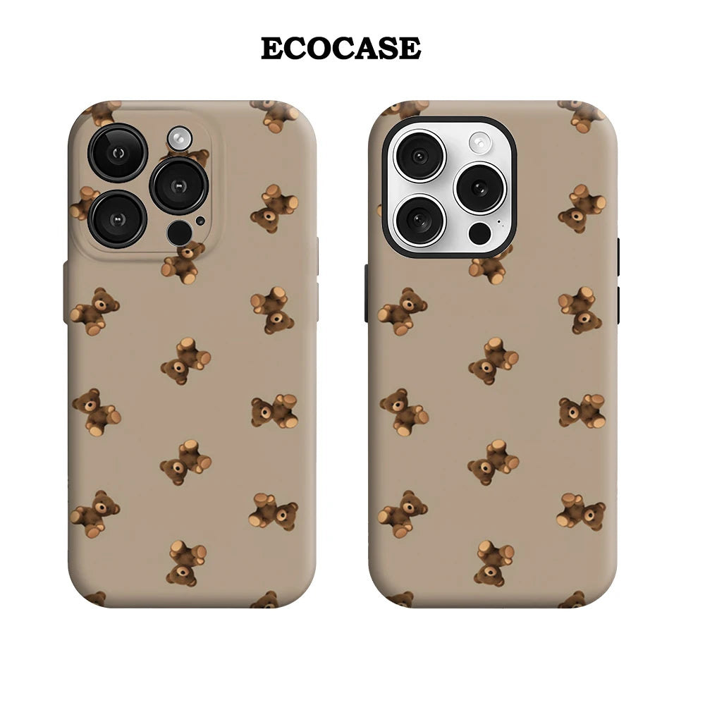 Tan Teddy Bear IPhone17 Must-Haves Phone Case for IPhone 17 16 15 14 13 12 Pro Max Plus Double-layer Back Cover