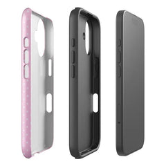 White Polka Dots In Pink Phone Case for iPhone 16 15 14 13 12 11 X XS XR XSMAX 7 8 Pro Max Plus Luxury Double-layer Back Cover