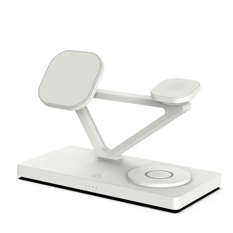 3 In 1 Magnetic Wireless Charger Stand For Magsafe iPhone 16 15 14 13 Pro Max Apple Watch 9 8 AirPods Pro Fast Charging Station