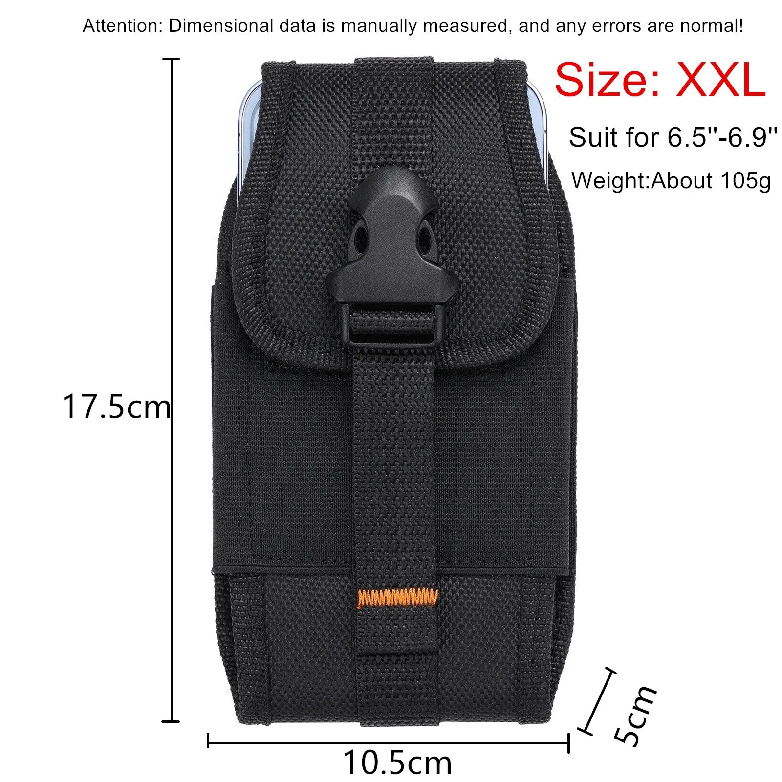 2025 Vertical and horizontal card insertion Oxford cloth nylon fabric belt waist bag suitable for iPhone 14 15 16 Pro Promax