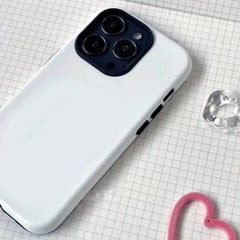 Sardine Social Blue Phone Case for iPhone 16 15 14 13 12 11 X XS XR XSMAX 7 8 Pro Max Plus Luxury Double-layer Back Cover