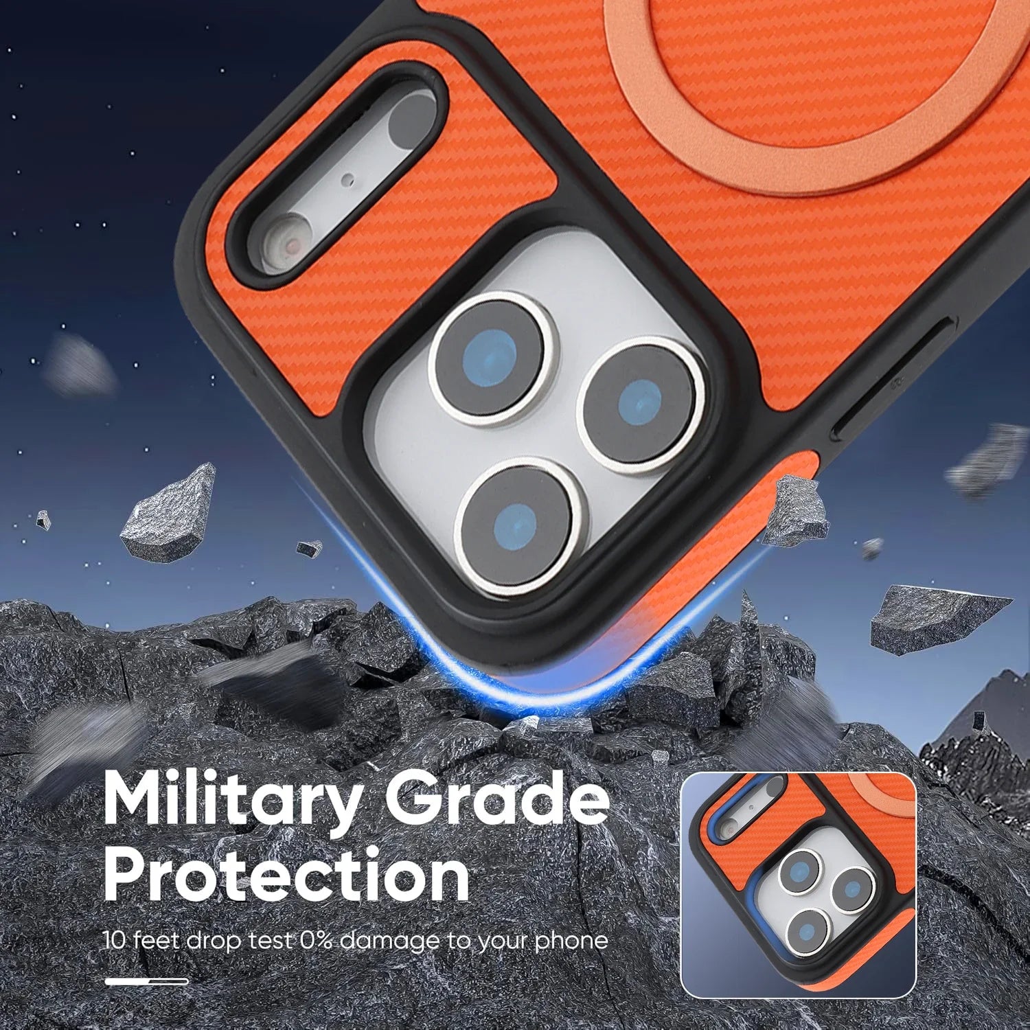 Carbon fiber leather magnetic phone case, suitable for iPhone 17 16 15 14 13 12 Pro Max Plus Air Pro protective case