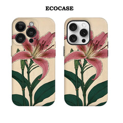 Oriental Lily Art IPhone17 Must-Haves Phone Case for IPhone 17 16 15 14 13 12 11 Pro Max Plus Double-layer Back Cover