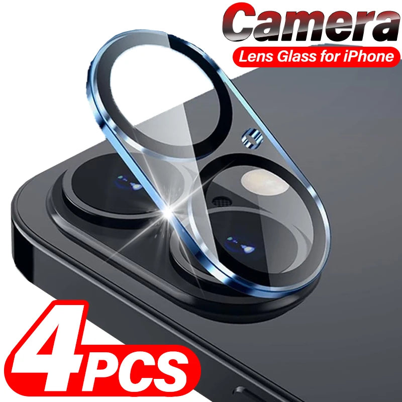 Camera Protector For iPhone 17 16 15 14 13 Pro Max 13Mini 17Air Tempered Glass Len Screen Protectors Glass Film For iPhone 17 16