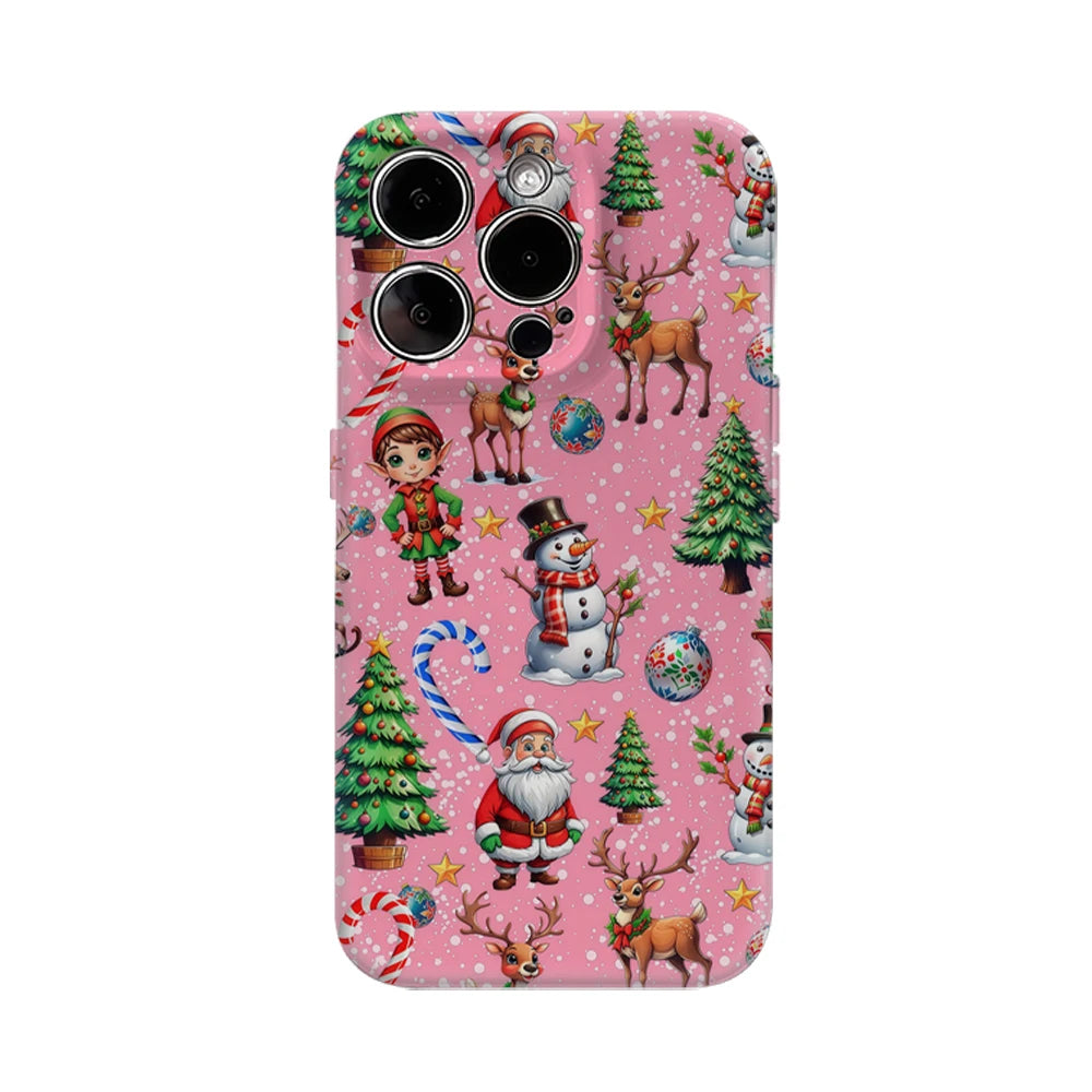 Festive Christmas IPhone17 Must-Haves Phone Case for IPhone 17 16 15 14 13 12 11 Pro Max Plus Double-layer Back Cover