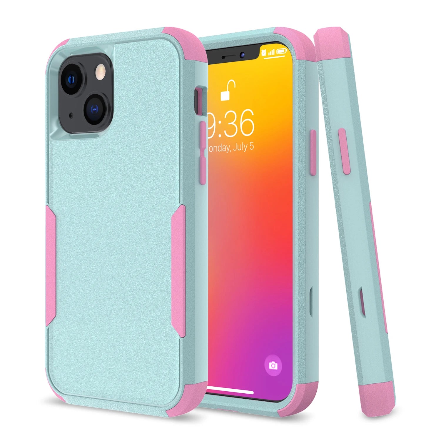3 Layer Case for iPhone17 16 15 14 13 Pro Max Mini 12 11 7 8 Plus XS Max XR Luxury Armor Shockproof Soft Bumpers Hard Cover