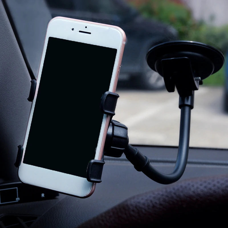 360° Rotating Car Phone Holder Universal Windshield Dashboard Mount Phone Stand GPS Phone Suction Cup Bracket Auto Accessories